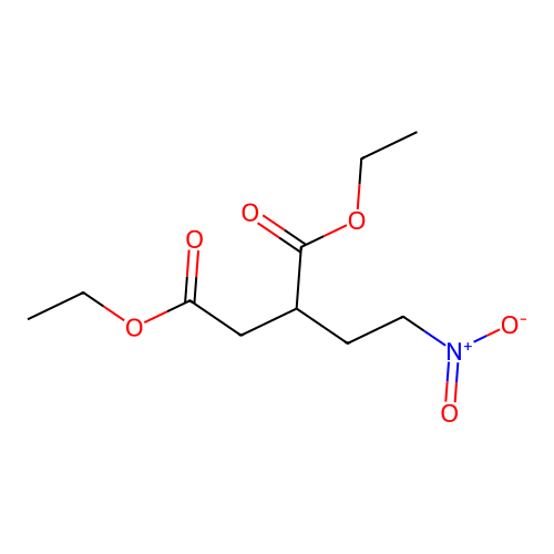 Diethyl 2-(2-nitroethyl)butanedioate structure