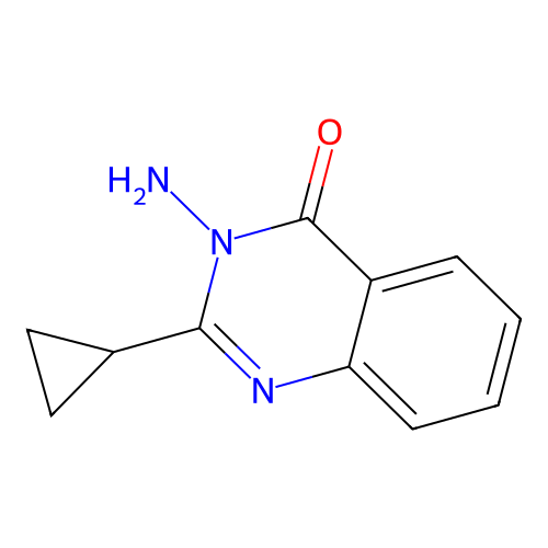 3-Amino-2-cyclopropylquinazolin-4(3h)-one structure