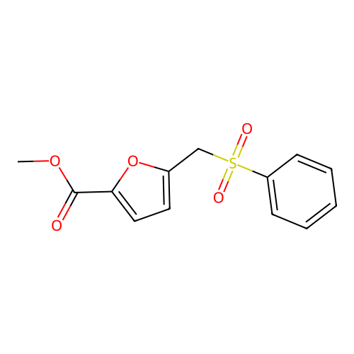 Methyl 5-[(phenylsulfonyl)methyl]-2-furoate structure