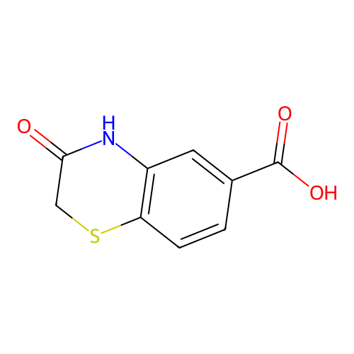 3-oxo-3,4-dihydro-2H-1,4-benzothiazine-6-carboxylic acid structure
