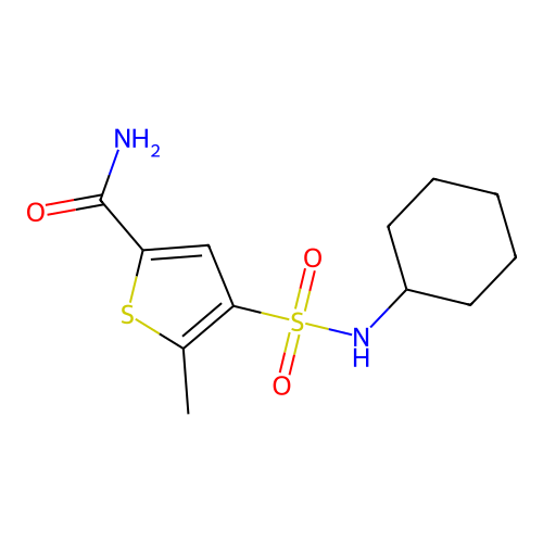4-(Cyclohexylsulfamoyl)-5-methylthiophene-2-carboxamide structure