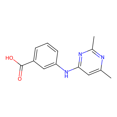 3-(2,6-Dimethyl-pyrimidin-4-ylamino)-benzoic acid structure