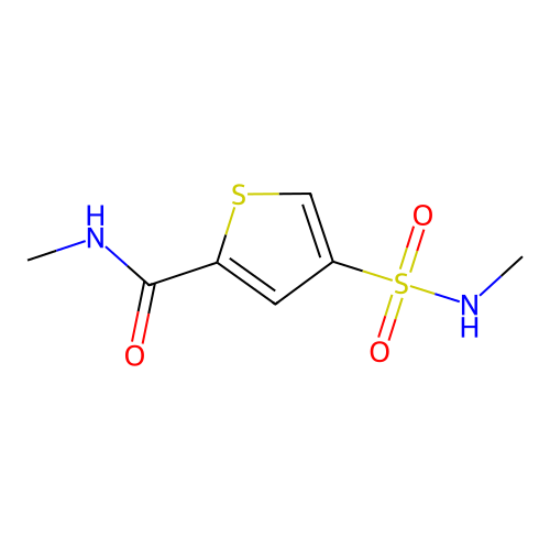 N-methyl-4-(methylsulfamoyl)thiophene-2-carboxamide structure