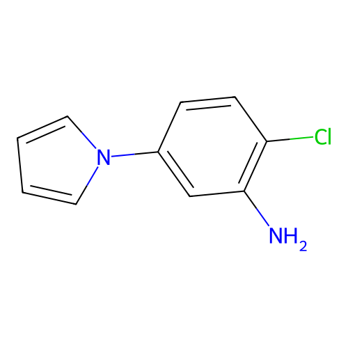 2-chloro-5-(1H-pyrrol-1-yl)aniline structure