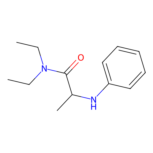 Propionamide, 2-anilino-N,N-diethyl- structure