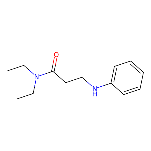 Propionamide, 3-anilino-N,N-diethyl- structure