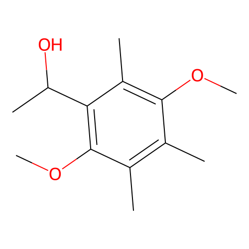 1-(2,5-Dimethoxy-3,4,6-trimethylphenyl)ethan-1-ol structure