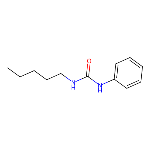 Urea, N-pentyl-N'-phenyl- structure
