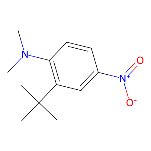 2-tert-butyl-N,N-dimethyl-4-nitroaniline structure