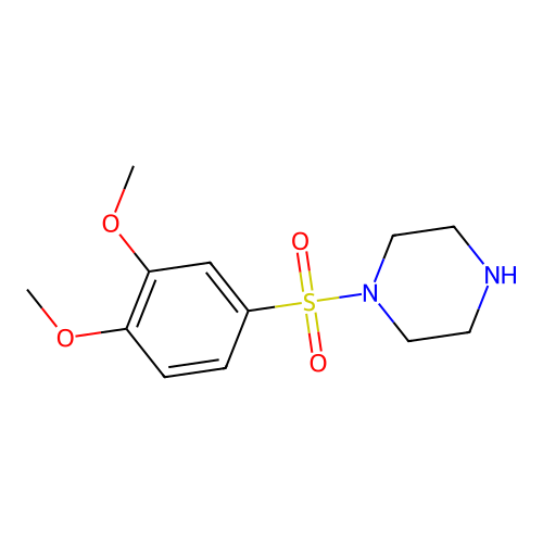 1-[(3,4-Dimethoxyphenyl)sulfonyl]piperazine structure