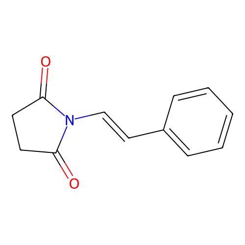 1-(2-Phenylethenyl)pyrrolidine-2,5-dione structure