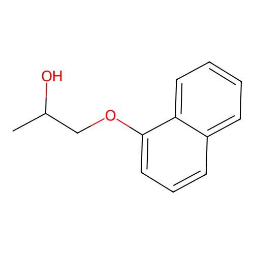 1-(1-Naphthyloxy)-2-propanol structure
