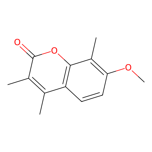 7-methoxy-3,4,8-trimethyl-2H-chromen-2-one structure
