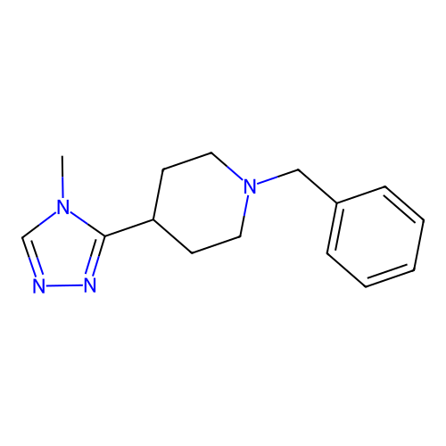 1-benzyl-4-(4-methyl-4H-1,2,4-triazol-3-yl)piperidine structure