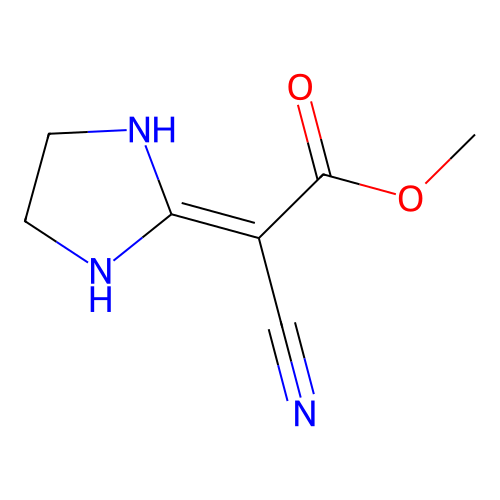 Methyl 2-cyano-2-(2-imidazolidinylidene)acetate structure