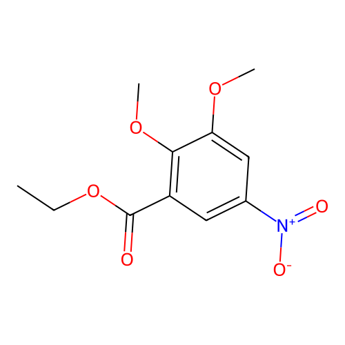 Ethyl 2,3-dimethoxy-5-nitrobenzoate structure