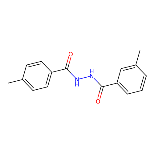 4-Methyl-benzoic acid N'-(3-methyl-benzoyl)-hydrazide structure