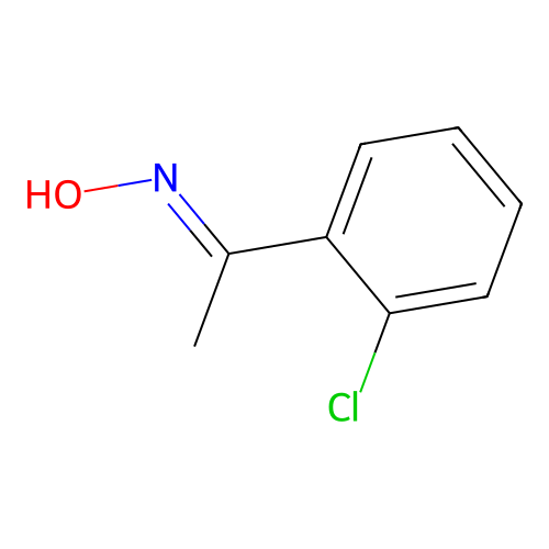 N-[1-(2-chlorophenyl)ethylidene]hydroxylamine structure