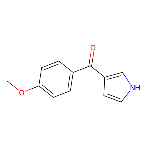 (4-methoxyphenyl)(1H-pyrrol-3-yl)methanone structure
