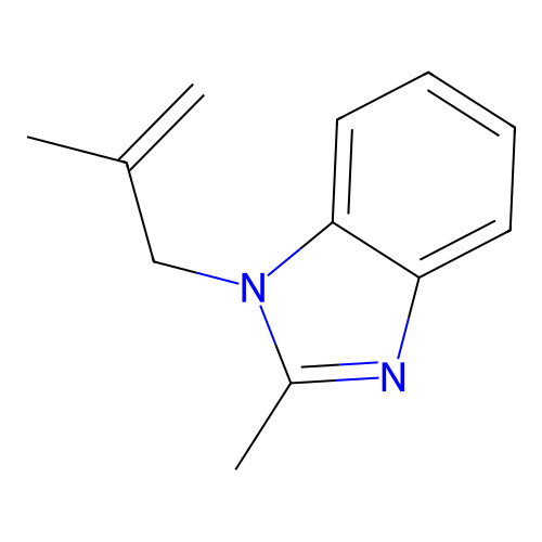 2-Methyl-1-(2-methylprop-2-enyl)benzimidazole structure