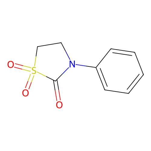 3-苯基-1,3-噻唑烷-2-酮 1,1-二氧化物 structure