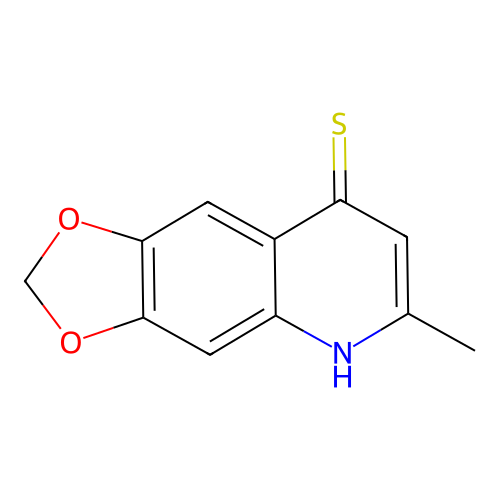 6-Methyl(1,3)dioxolo(4,5-g)quinolin-8-yl hydrosulfide structure