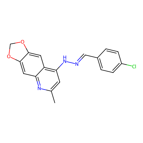 N-[(E)-(4-chlorophenyl)methylideneamino]-6-methyl-[1,3]dioxo structure