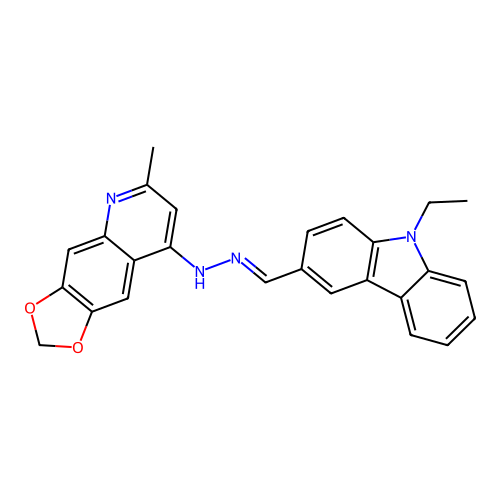 N-[(E)-(9-ethylcarbazol-3-yl)methylideneamino]-6-methyl-[1,3 structure
