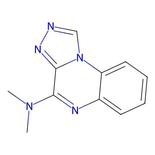 4-Dimethylamino-[1,2,4]triazolo[4,3-a]quinoxaline structure