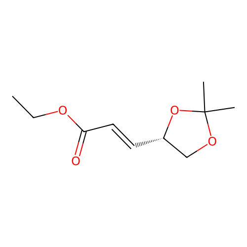 Ethyl (S)-3-(2,2-dimethyl-1,3-dioxolan-4-yl)acrylate structure