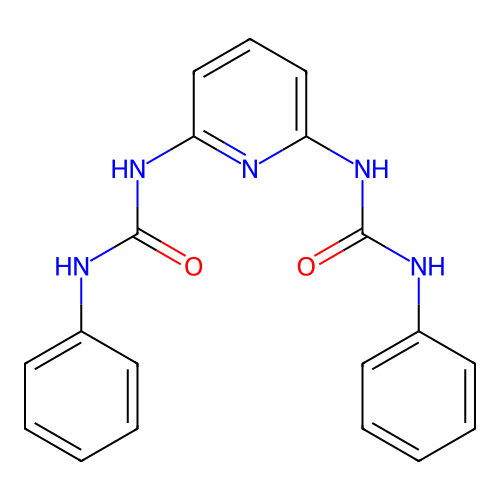 Urea, N,N''-2,6-pyridinediylbis[N'-phenyl- structure