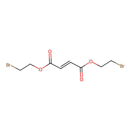 Bis(2-bromoethyl) but-2-enedioate structure