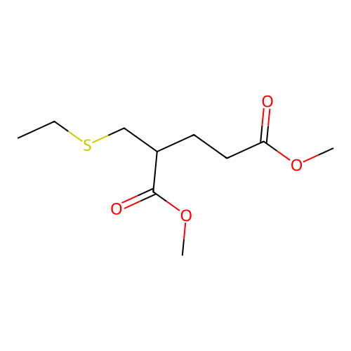 Dimethyl 2-(ethylsulfanylmethyl)pentanedioate structure