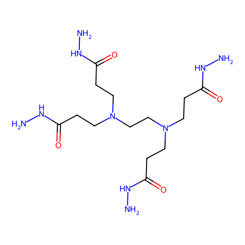 N,N,N',N'-Tetrakis(3-hydrazino-3-oxopropyl)ethylenediamine structure