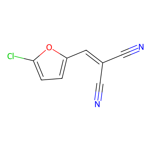 2-[(5-氯-2-呋喃基)亚甲基]丙二腈 structure