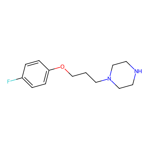 1-[3-(4-Fluorophenoxy)propyl]piperazine structure