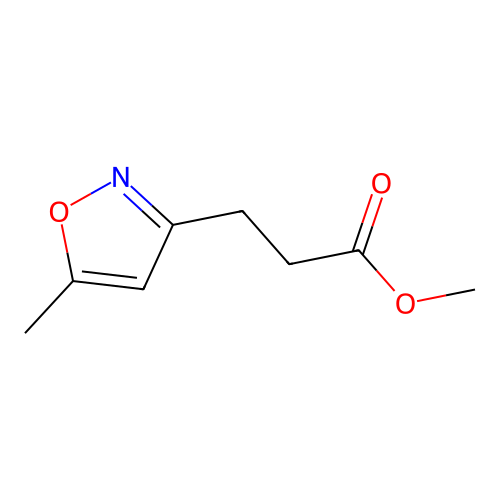 Methyl 5-methyl-3-isoxazolepropanoate structure
