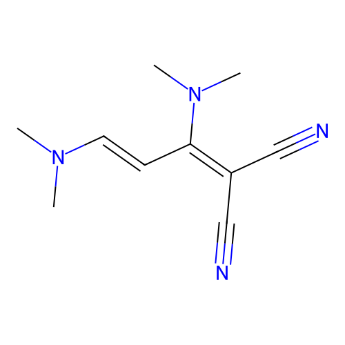 2-(1,3-Bisdimethylamino-allylidene)malononitrile structure