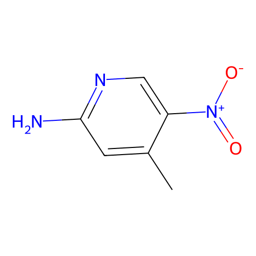 2-Amino-4-methyl-5-nitropyridine structure
