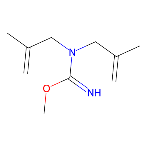 methyl N,N-bis(2-methylprop-2-enyl)carbamimidate structure