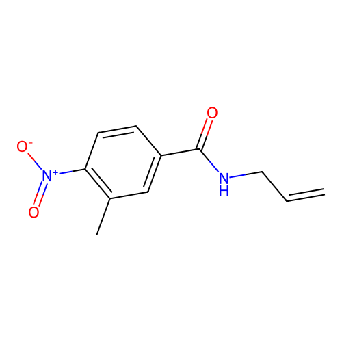 3-methyl-4-nitro-N-(prop-2-en-1-yl)benzamide structure