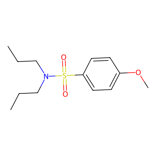 4-methoxy-N,N-dipropylbenzenesulfonamide structure