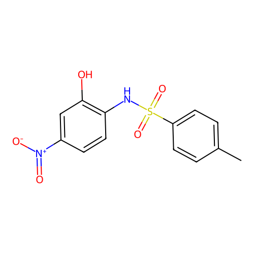 2'-Hydroxy-4'-nitro-P-toluenesulfonanilide structure