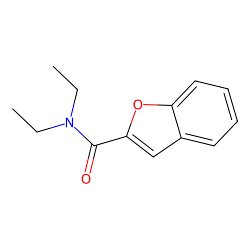 N,N-Diethylbenzofuran-2-carboxamide structure