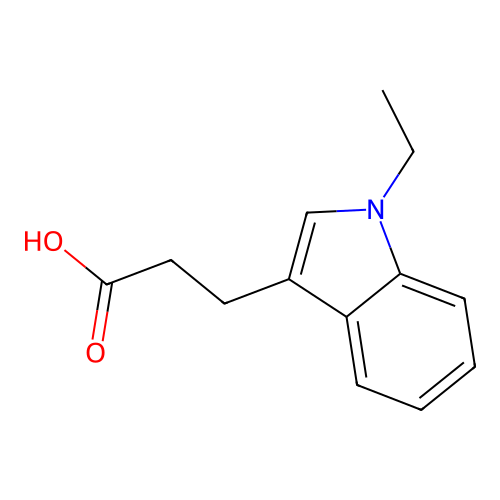 3-(1-Ethyl-1H-indol-3-yl)-propionic acid structure