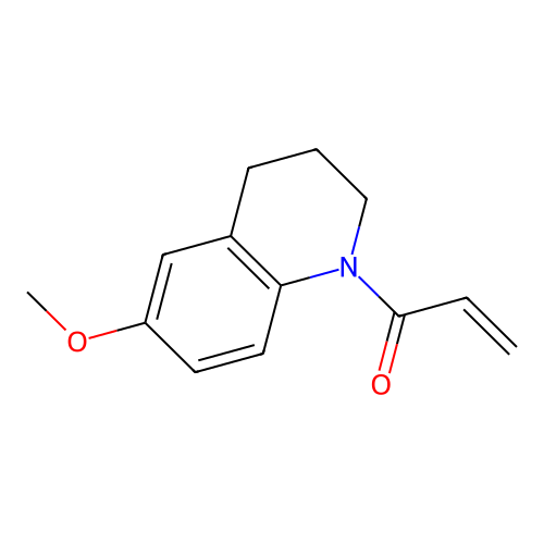 1-(6-methoxy-3,4-dihydroquinolin-1(2H)-yl)prop-2-en-1-one structure
