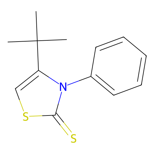 4-tert-butyl-3-phenyl-1,3-thiazole-2(3H)-thione structure