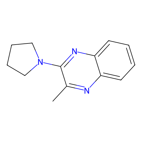 2-Methyl-3-(pyrrolidin-1-yl)quinoxaline structure