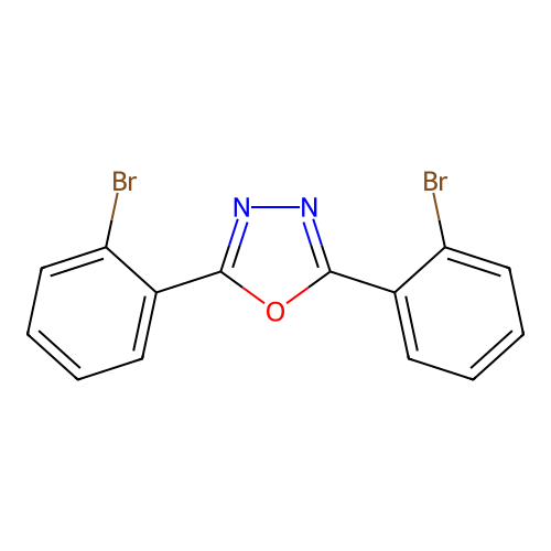 2,5-Bis(2-bromophenyl)-1,3,4-oxadiazole structure