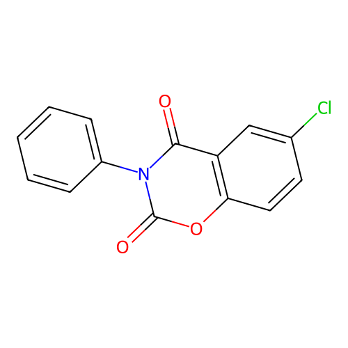 6-Chloro-3-phenyl-1,3-benzoxazine-2,4-dione structure